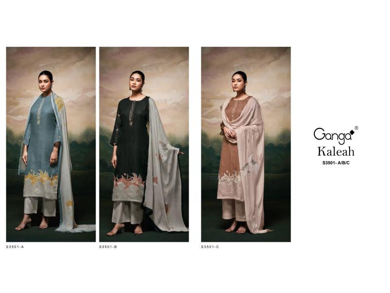 Ganga Kaleah 3501 catalog traditional salwar kameez wholesale