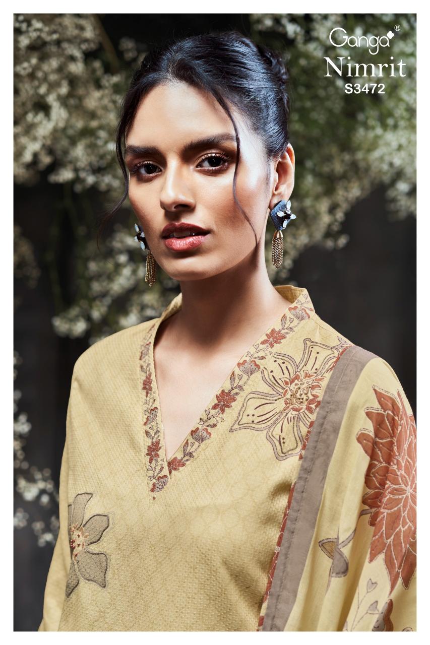 Ganga Nimrit 3472 Catalog cotton salwar kameez wholesale