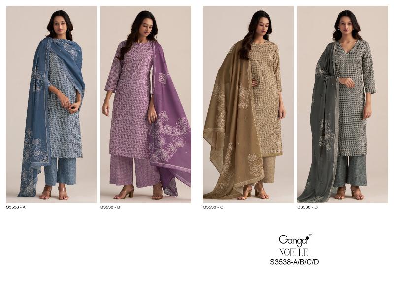 Ganga Noelle 3538 catalog wholesale salwar kameez in jaipur