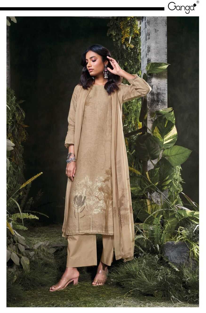 Ganga Omnia catalog wholesale unstitched salwar kameez material