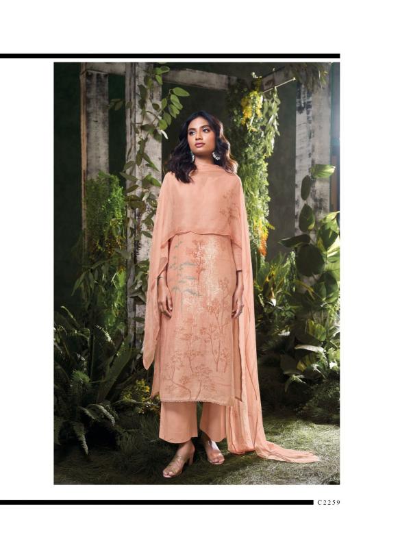 Ganga Omnia catalog wholesale unstitched salwar kameez material