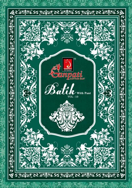 Ganpati Batik Vol-10 – Kurti Pant With Dupatta - Wholesale Catalog