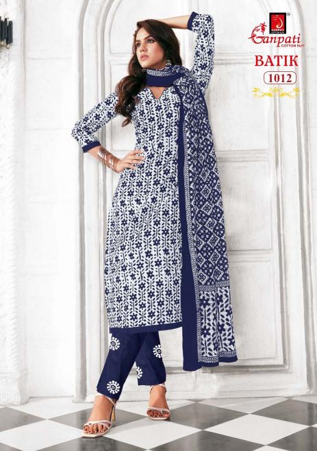 Ganpati Batik Vol-10 – Kurti Pant With Dupatta - Wholesale Catalog