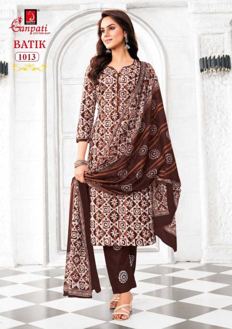 Ganpati Batik Vol-10 – Kurti Pant With Dupatta - Wholesale Catalog