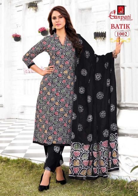 Ganpati Batik Vol-10 – Kurti Pant With Dupatta - Wholesale Catalog
