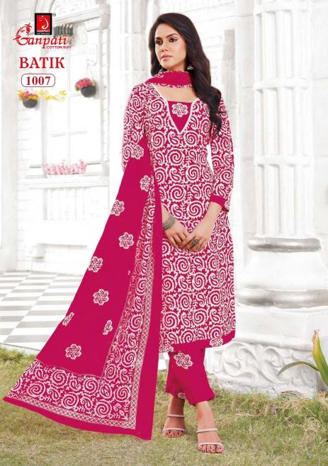 Ganpati Batik Vol-10 – Kurti Pant With Dupatta - Wholesale Catalog