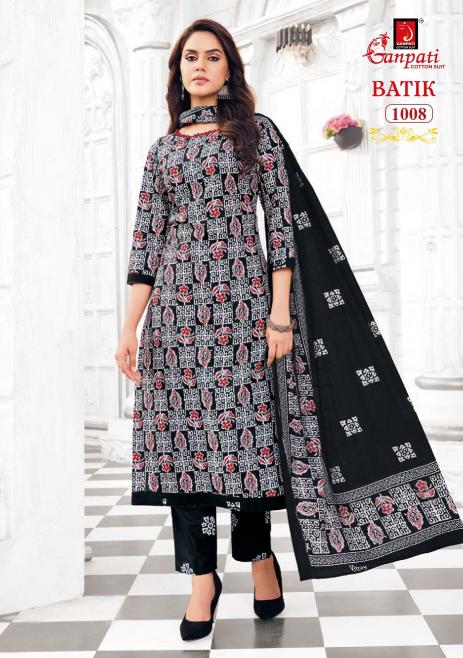 Ganpati Batik Vol-10 – Kurti Pant With Dupatta - Wholesale Catalog