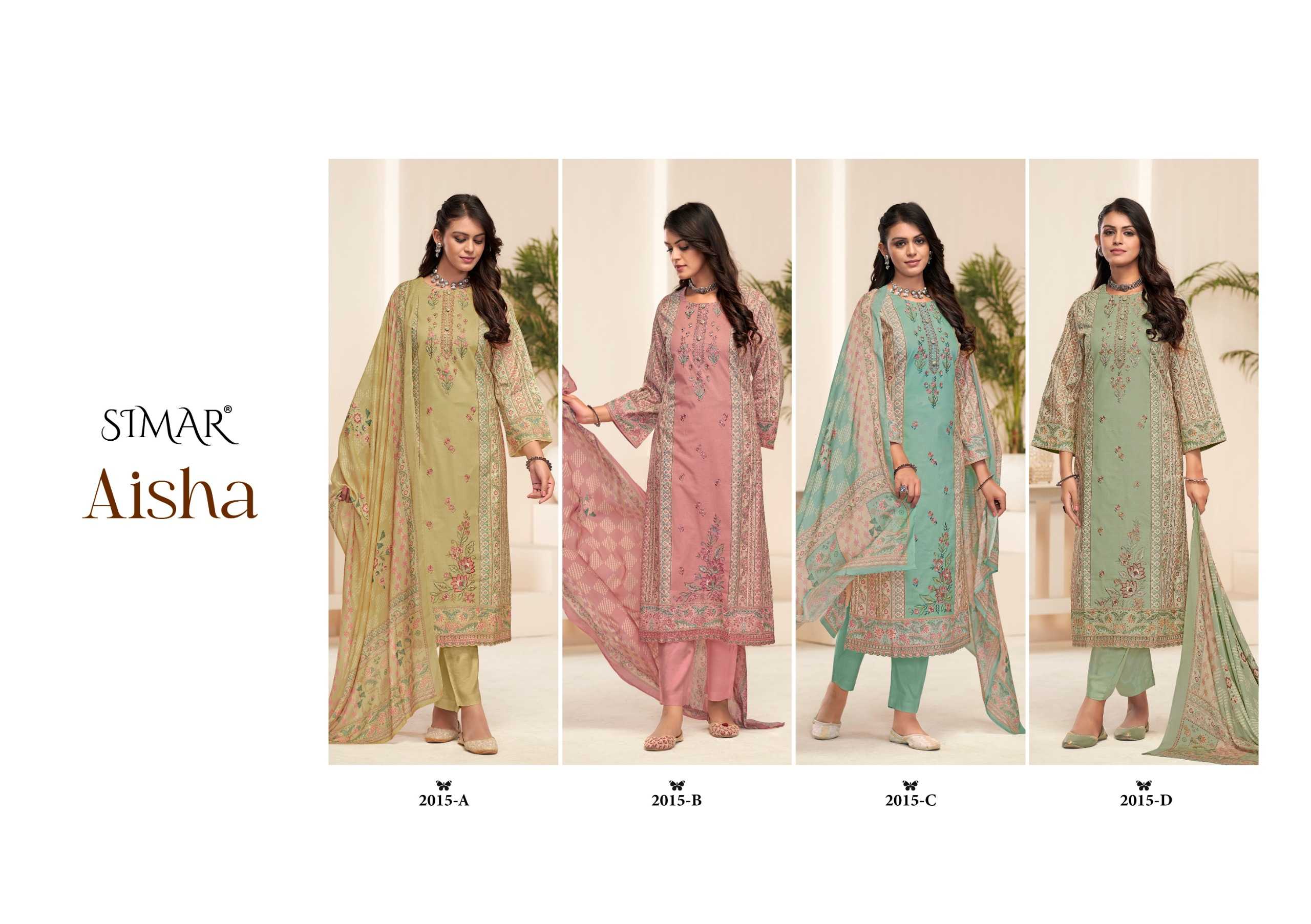 Glossy Simar Aisha Catalog salwar kameez wholesale in bangalore