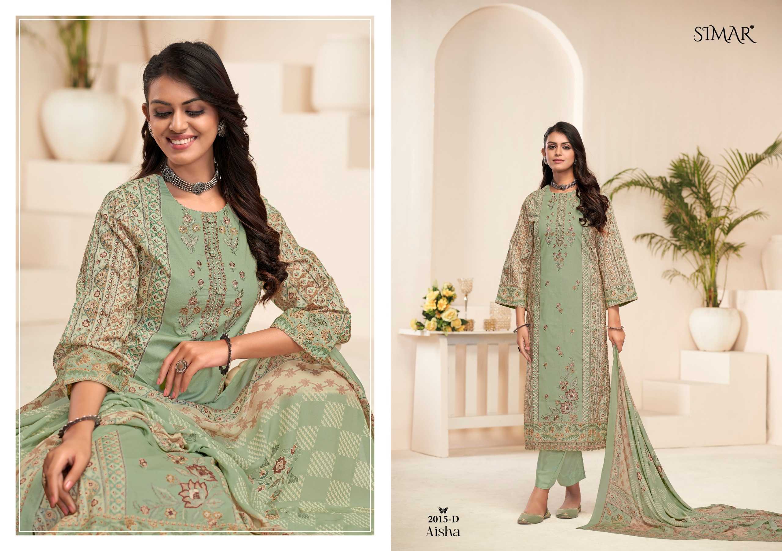 Glossy Simar Aisha Catalog salwar kameez wholesale in bangalore