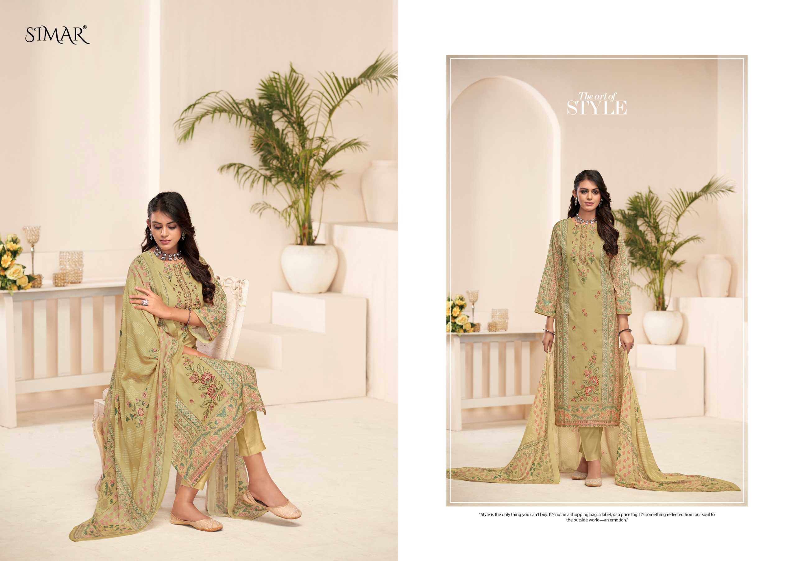 Glossy Simar Aisha Catalog salwar kameez wholesale in bangalore