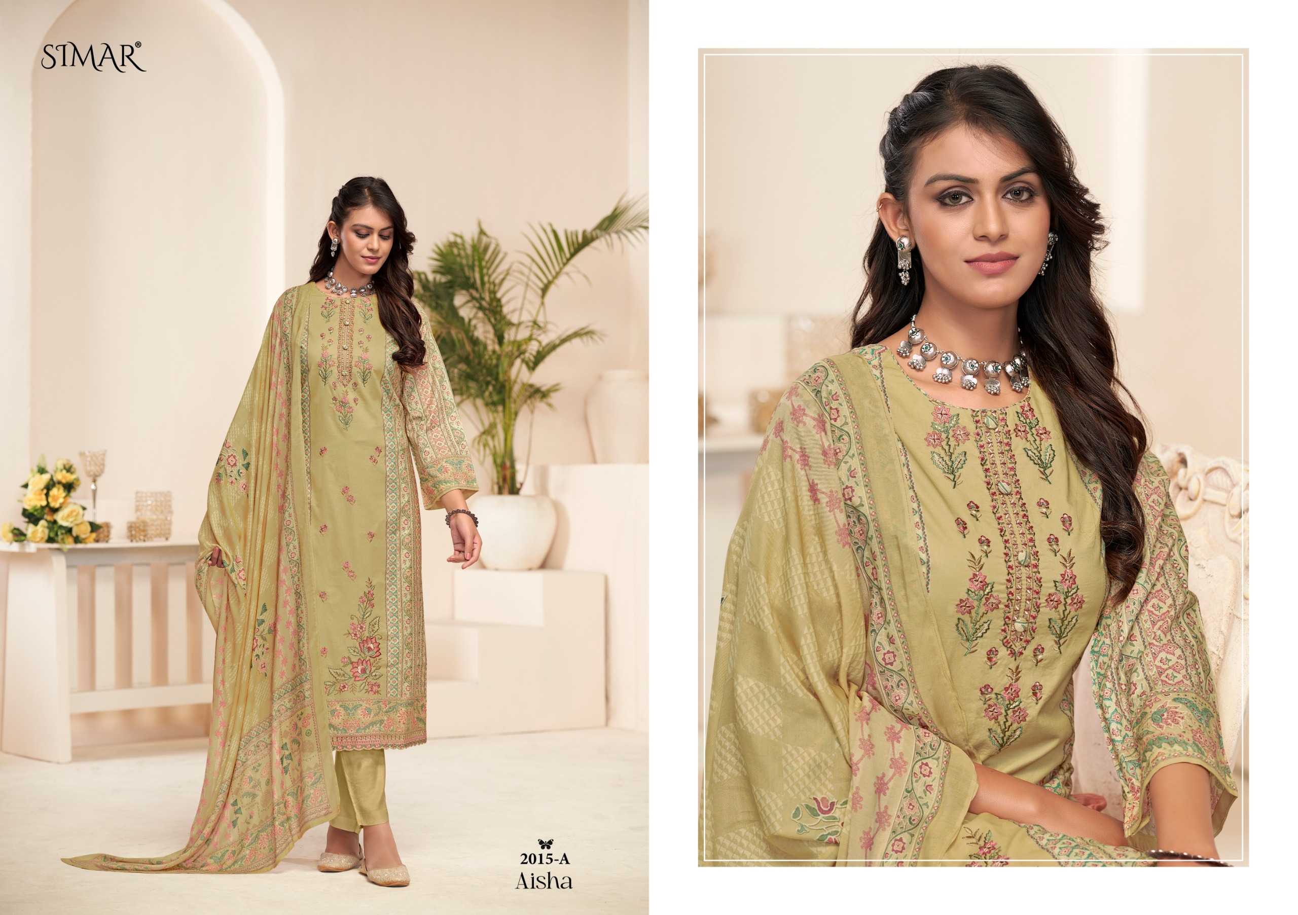 Glossy Simar Aisha Catalog salwar kameez wholesale in bangalore