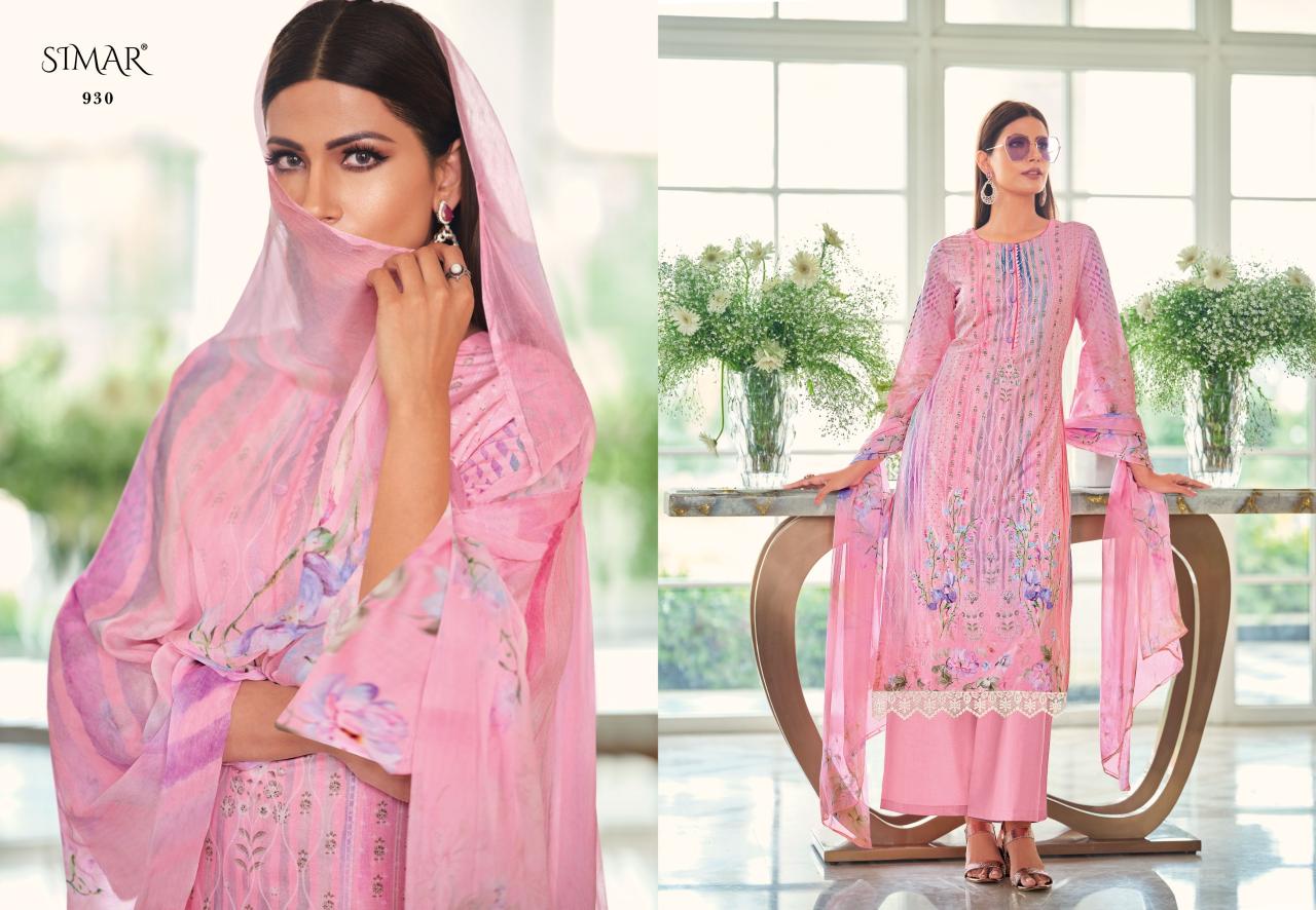 Glossy Simar Nazam Catalog cotton salwar kameez wholesale