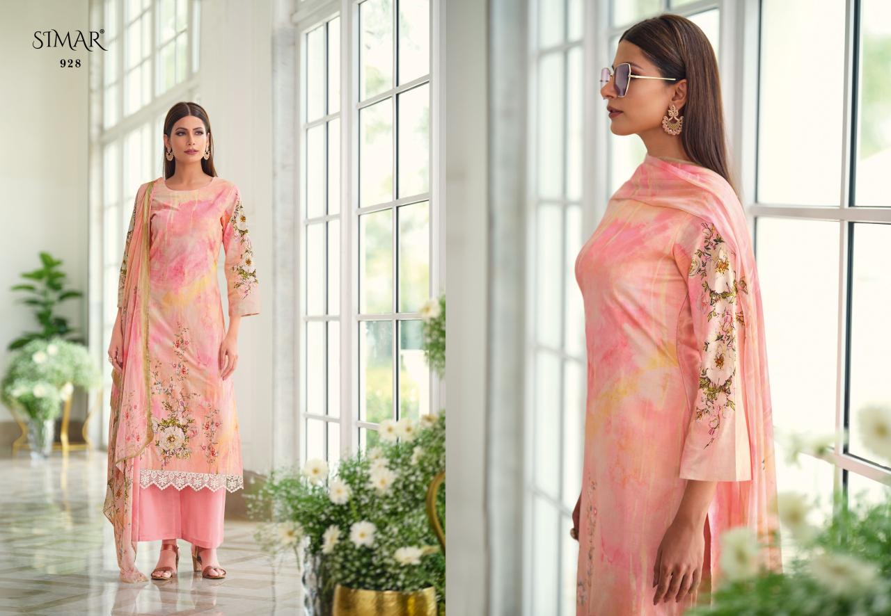 Glossy Simar Nazam Catalog cotton salwar kameez wholesale