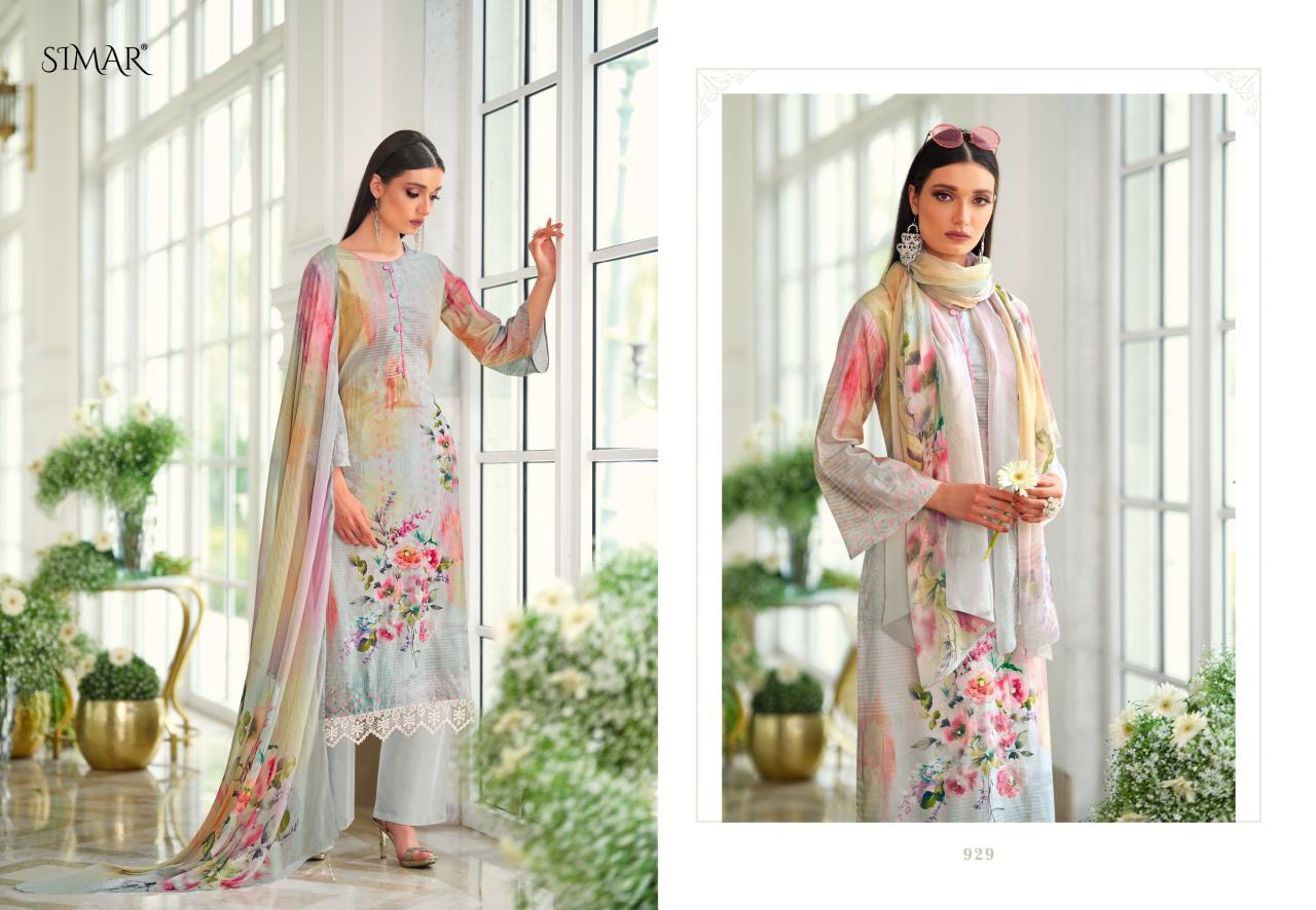 Glossy Simar Nazam Catalog cotton salwar kameez wholesale