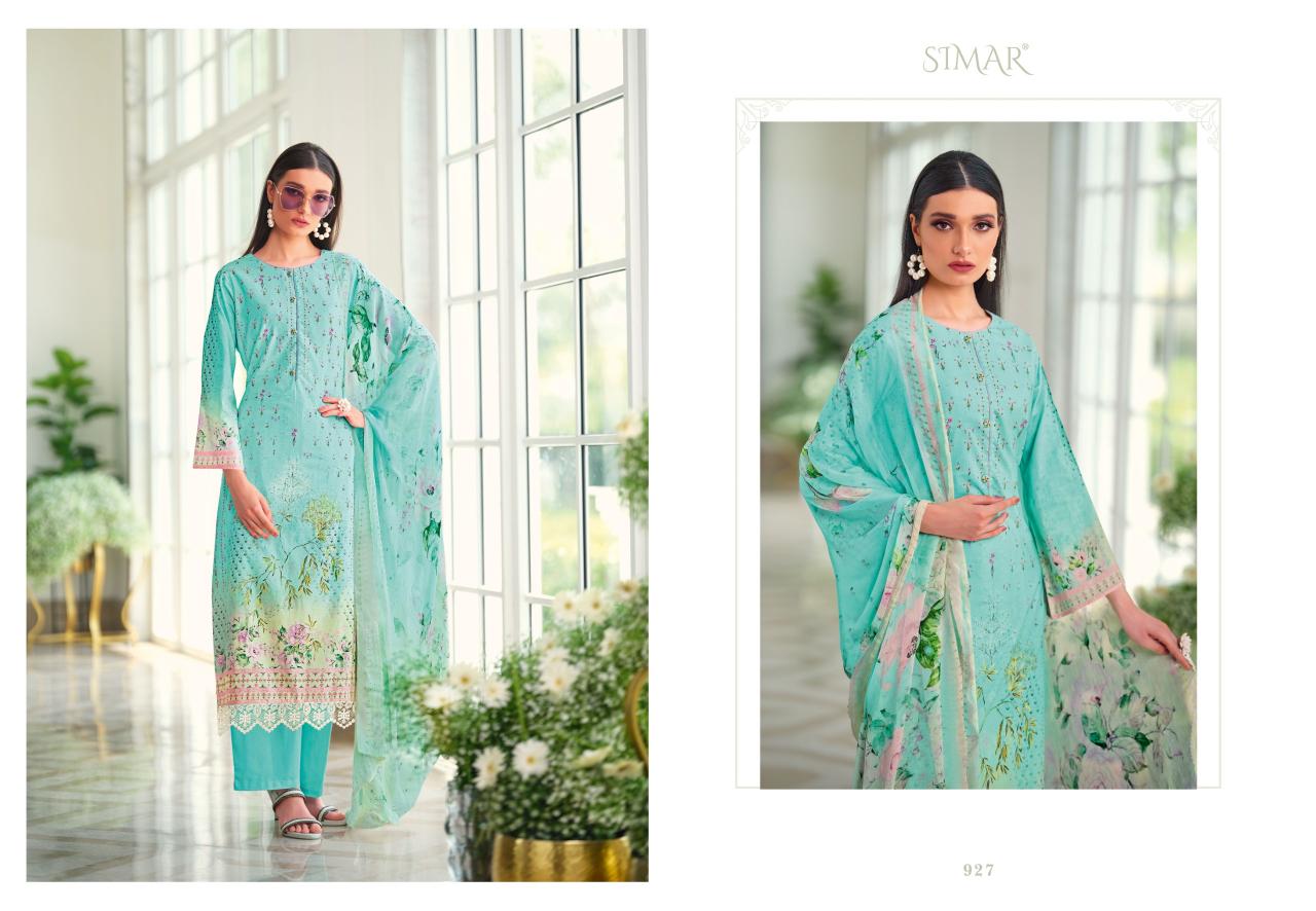 Glossy Simar Nazam Catalog cotton salwar kameez wholesale