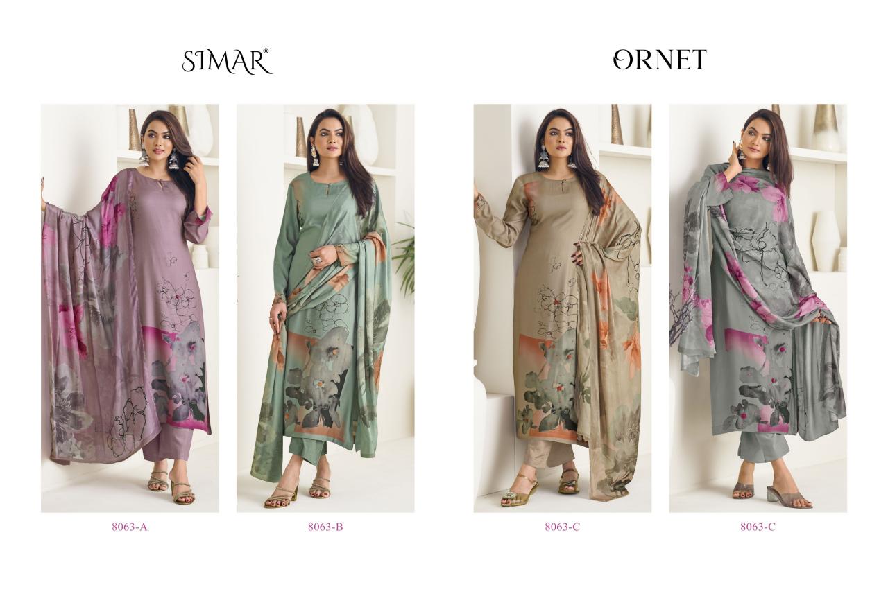 Glossy Simar Ornet Catalog ladies salwar kameez wholesale