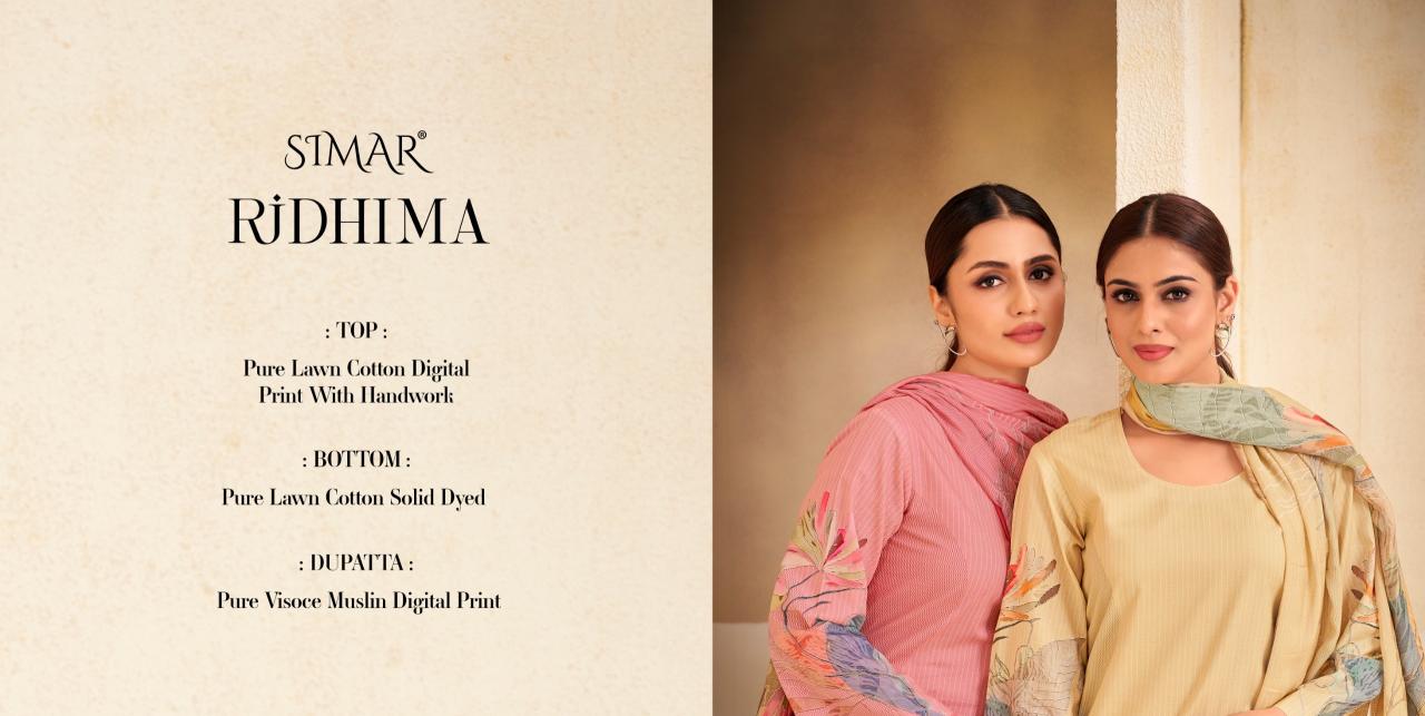 Glossy Simar Ridhima Catalog wholesale salwar kameez catalogue with price