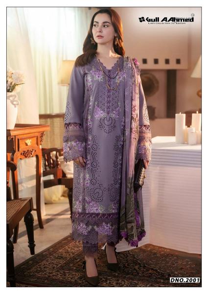 Gull Aahmed Azure Vol-2 – Pakistani Karachi Kurti Pant With Dupatta - Wholesale Catalog