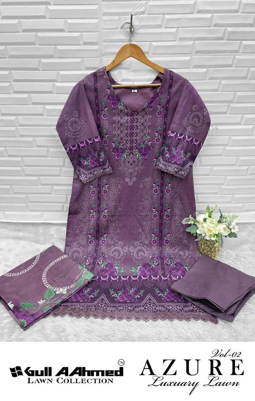 Gull Aahmed Azure Vol-2 – Pakistani Karachi Kurti Pant With Dupatta - Wholesale Catalog