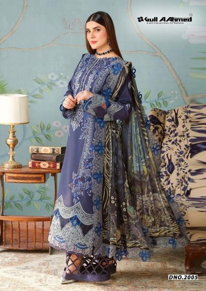 Gull Aahmed Azure Vol-2 – Pakistani Karachi Kurti Pant With Dupatta - Wholesale Catalog