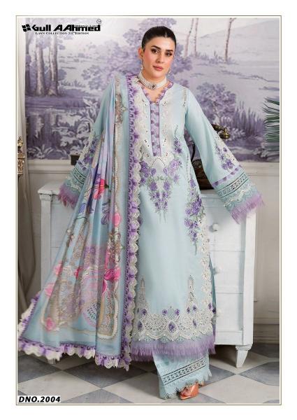 Gull Aahmed Azure Vol-2 – Pakistani Karachi Kurti Pant With Dupatta - Wholesale Catalog