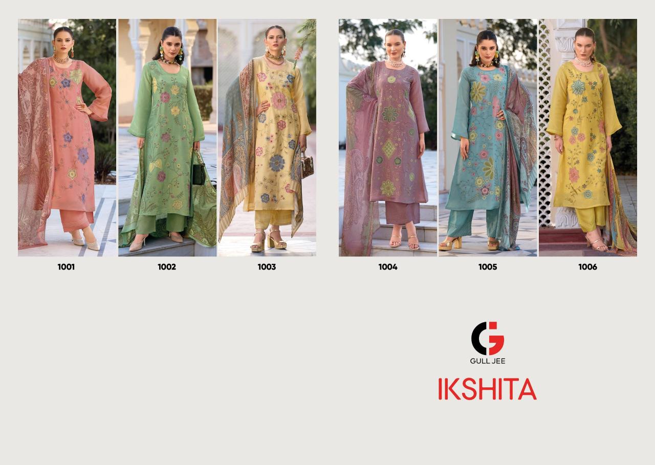 Gull Jee Ikshita Catalog pakistani shrug suits