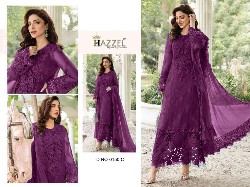 Hazzel 0150 ABCD Catalog pakistani designer suits buy online