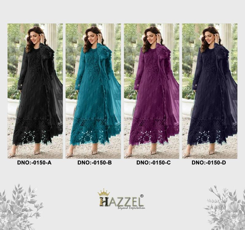 Hazzel 0150 ABCD Catalog pakistani designer suits buy online