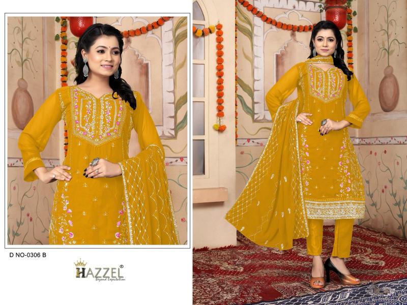 Hazzel 0306 ABCD Catalog designer pakistani suits 2025
