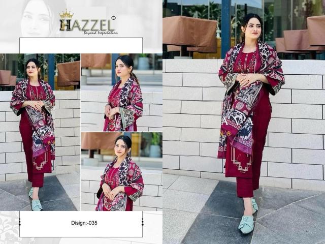 Hazzel 035 Catalog pakistani designer suits on pinterest