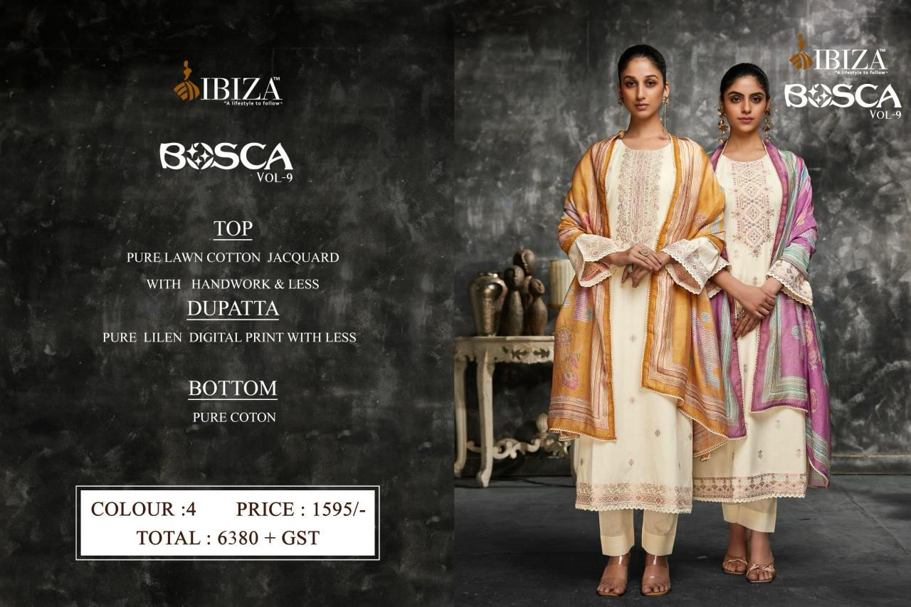 Ibiza Bosco Vol 9 catalog salwar kameez materials wholesale bangalore
