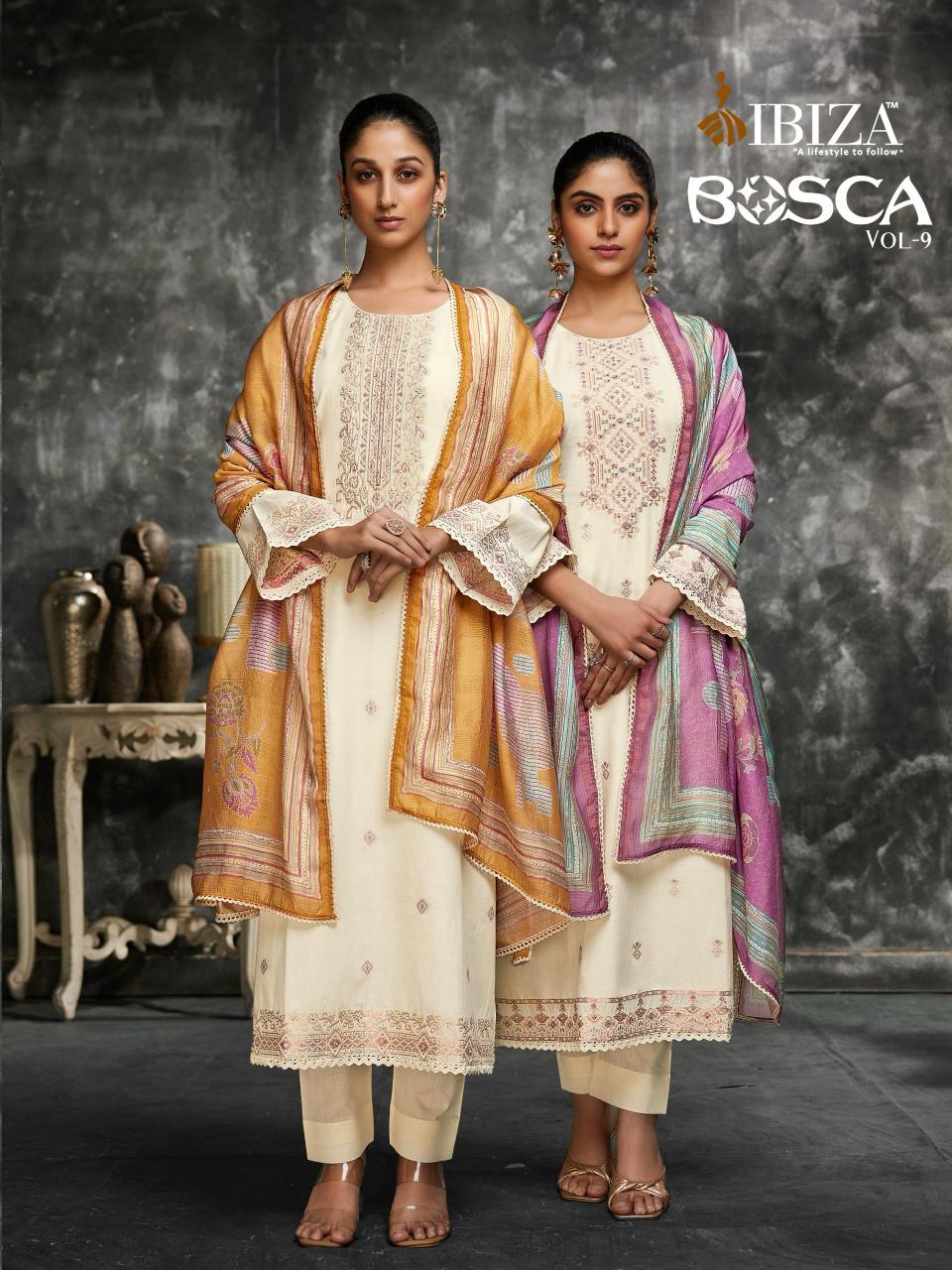 Ibiza Bosco Vol 9 catalog salwar kameez materials wholesale bangalore