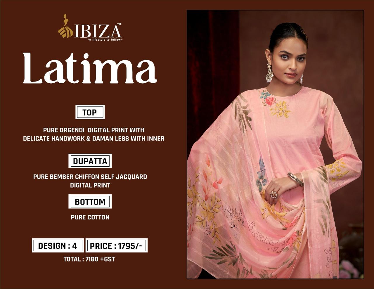 Ibiza Latima catalog designer salwar kameez wholesale in delhi