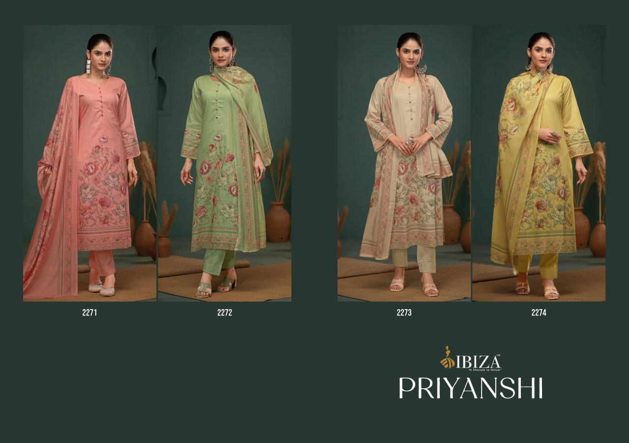 Ibiza Priyanshi Catalog unstitched salwar kameez wholesalers