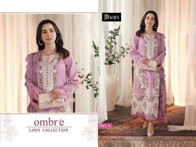 Jihan Ombre 3563 Catalog Chiffon Dupatta pakistani suits cash on delivery