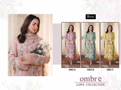 Jihan Ombre 3563 Catalog Chiffon Dupatta pakistani suits cash on delivery