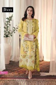 Jihan Ombre 3563 catalog Cotton Dupatta pakistani suits 2025