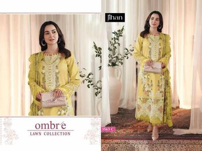 Jihan Ombre 3563 catalog Cotton Dupatta pakistani suits 2025