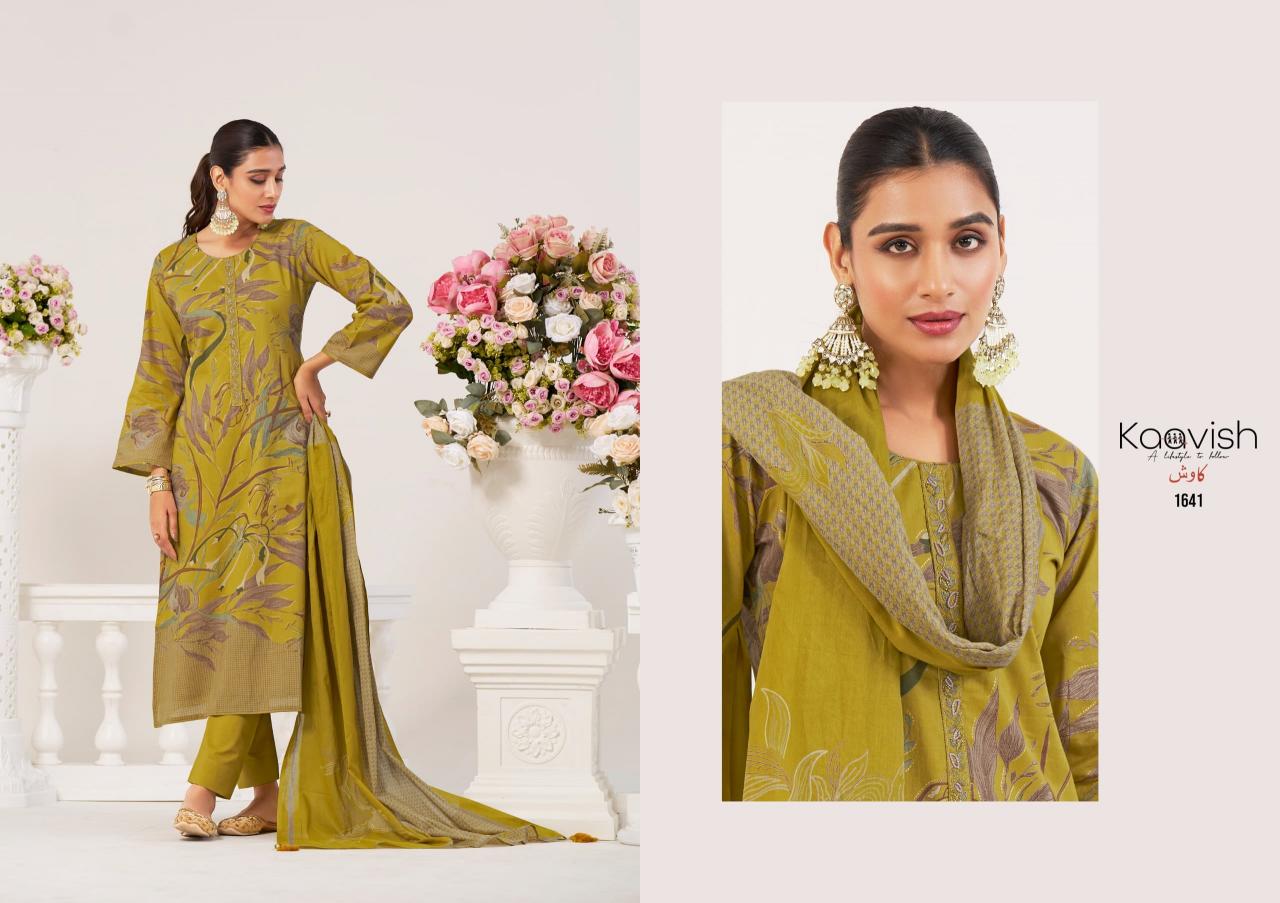 Kaavish Fiona catalog Foil Print salwar kameez