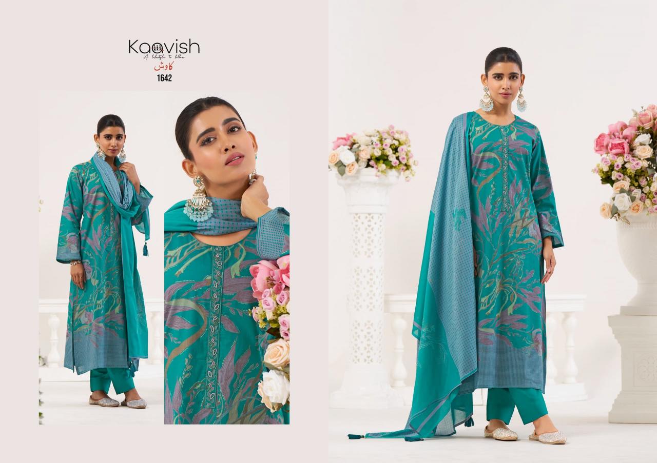 Kaavish Fiona catalog Foil Print salwar kameez