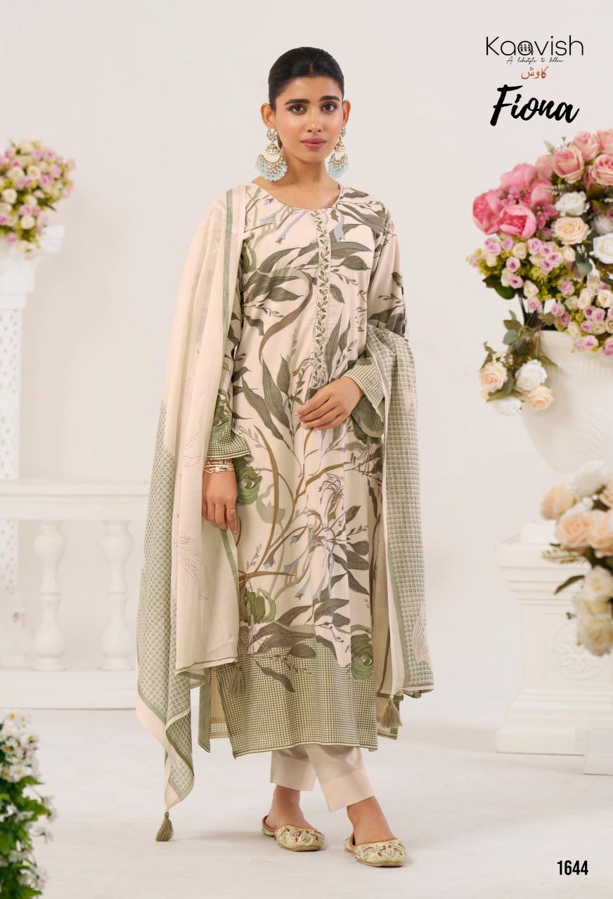 Kaavish Fiona catalog Foil Print salwar kameez