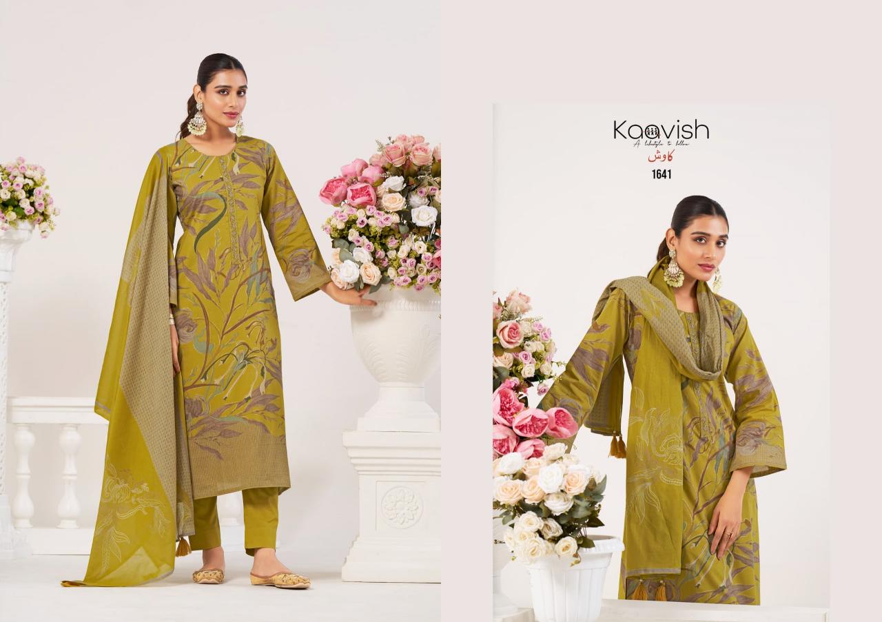 Kaavish Fiona catalog Foil Print salwar kameez