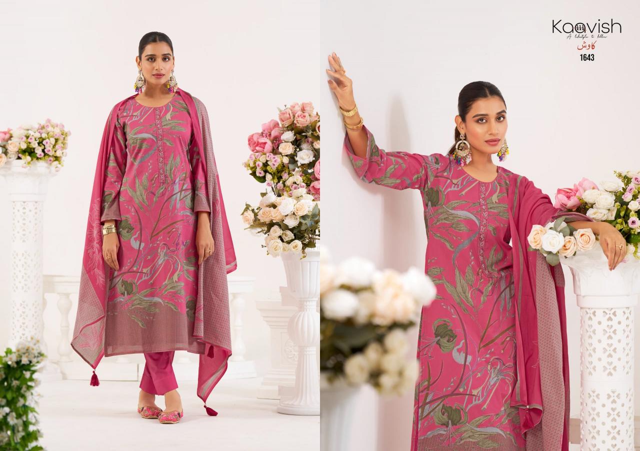 Kaavish Fiona catalog Foil Print salwar kameez