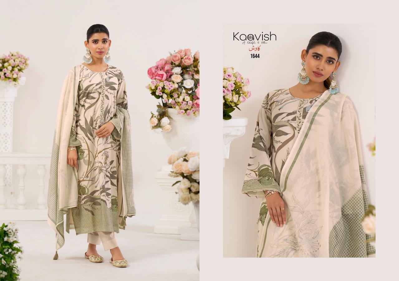 Kaavish Fiona catalog Foil Print salwar kameez