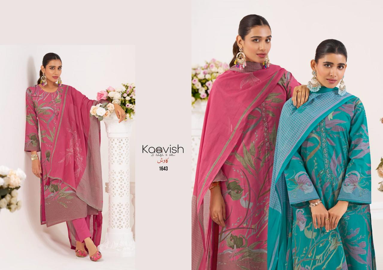Kaavish Fiona catalog Foil Print salwar kameez
