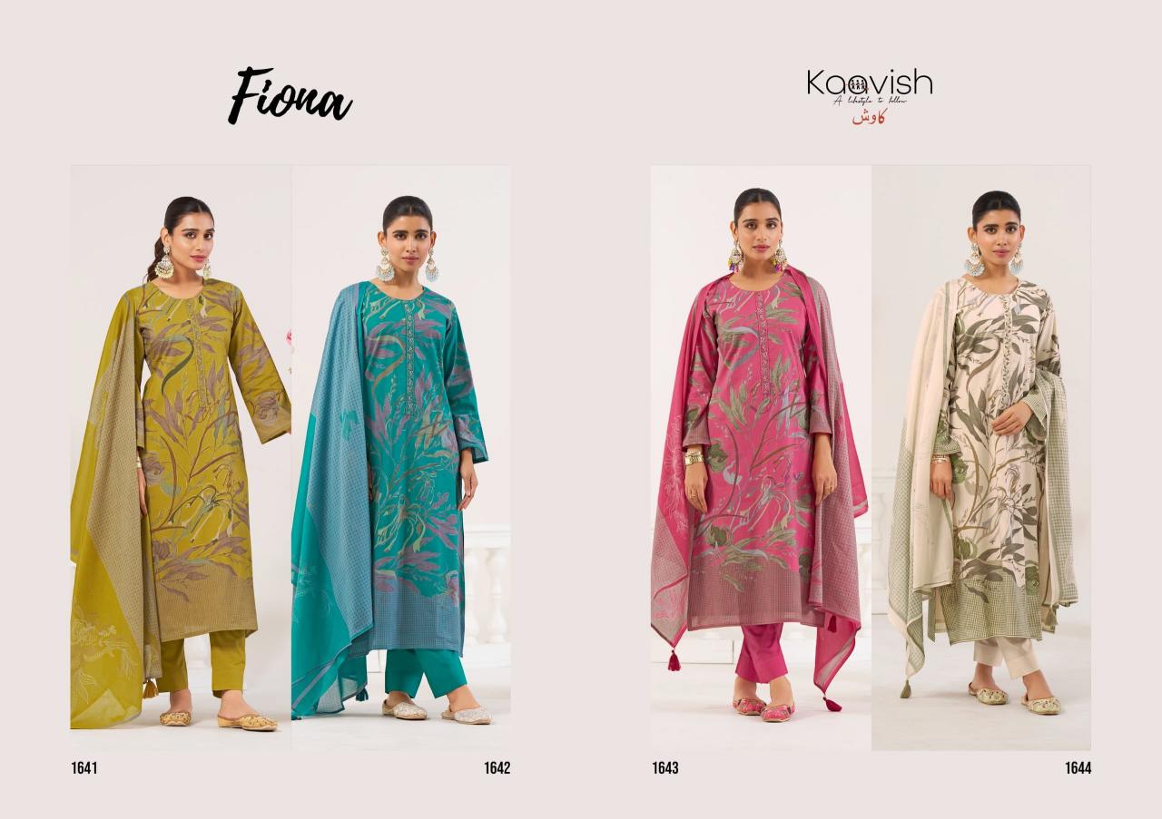 Kaavish Fiona catalog Foil Print salwar kameez