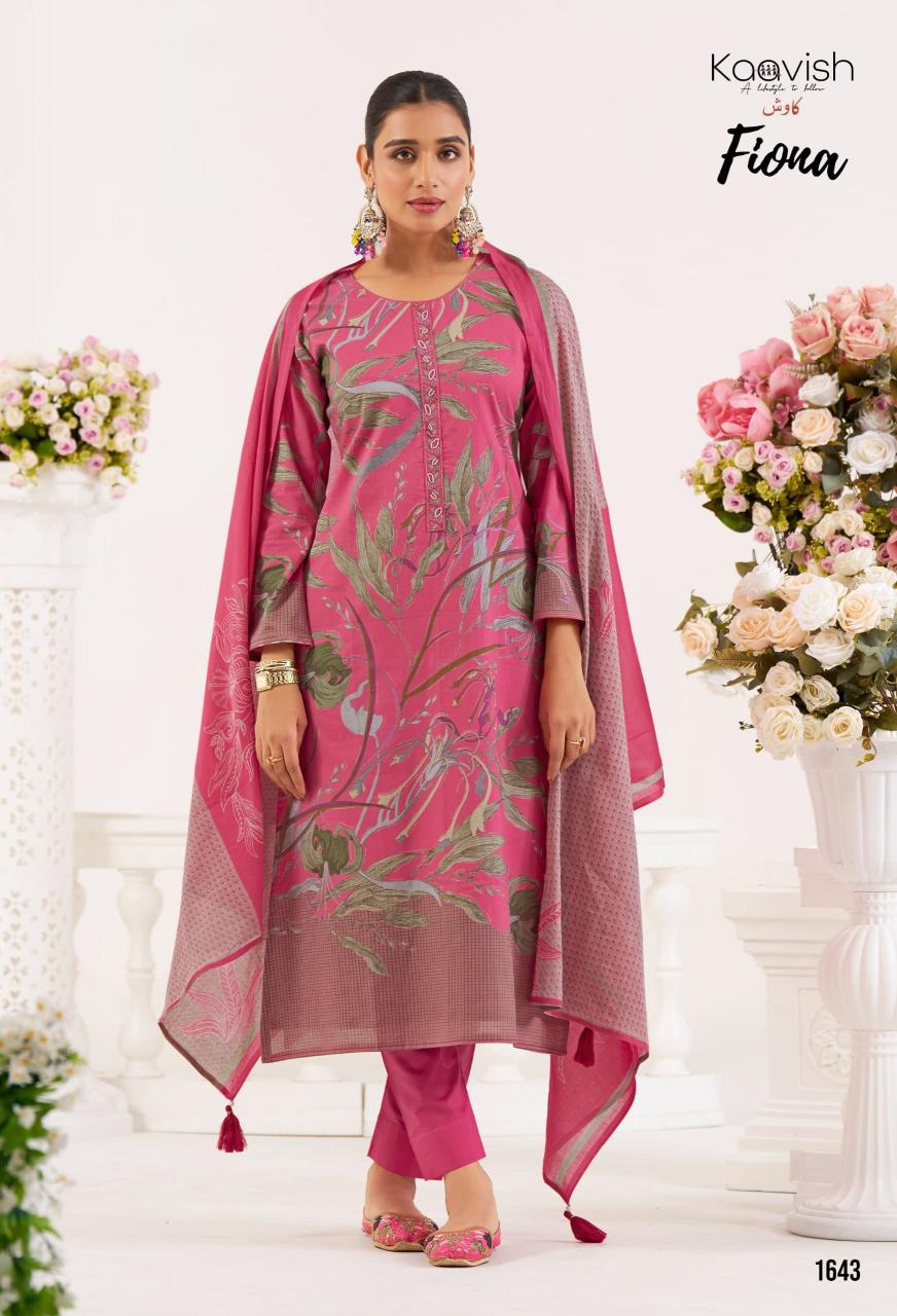 Kaavish Fiona catalog Foil Print salwar kameez