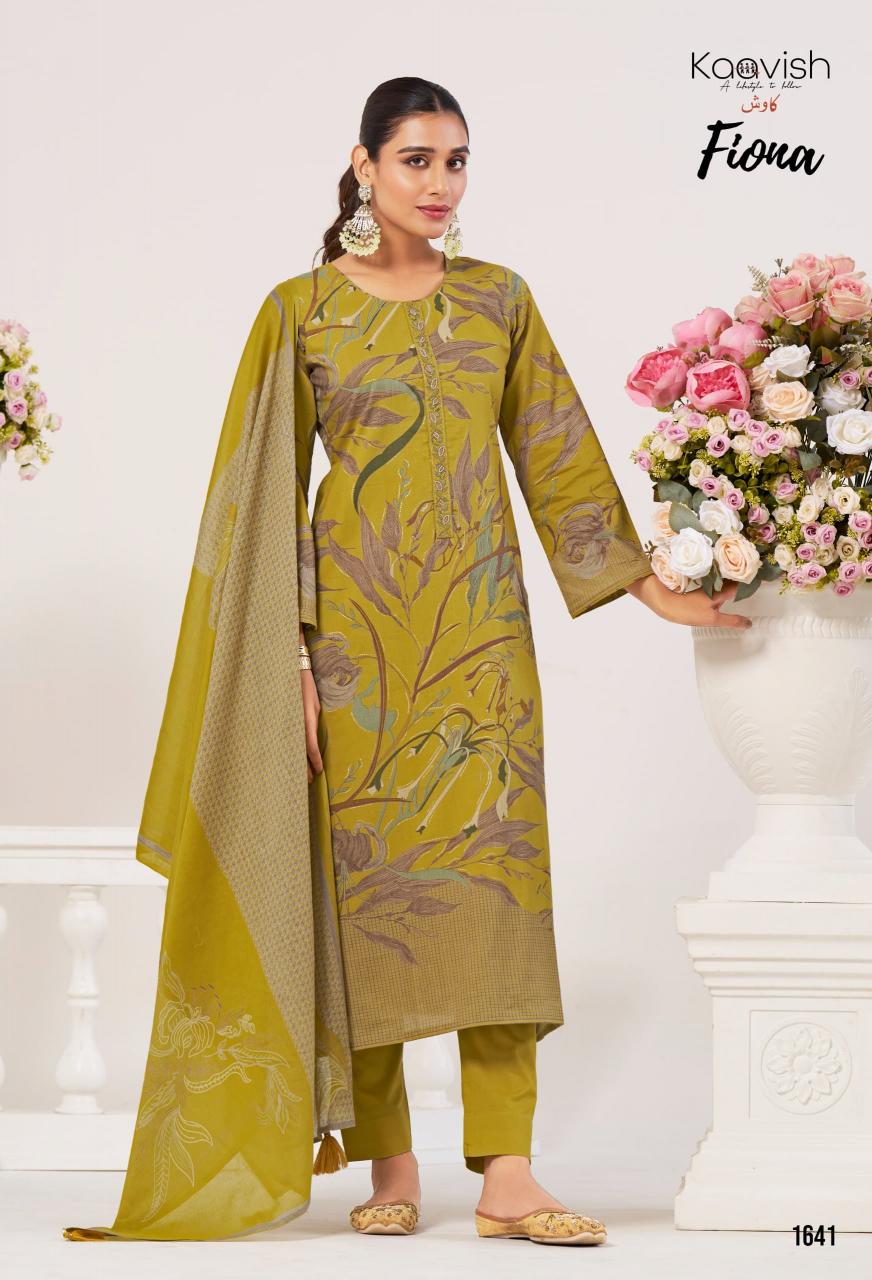 Kaavish Fiona catalog Foil Print salwar kameez