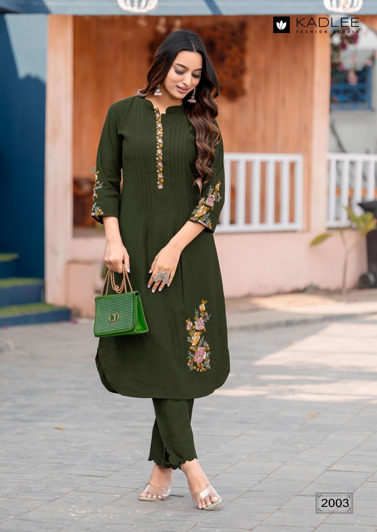 Kadlee Roongta catalog kurti design 2025 in india