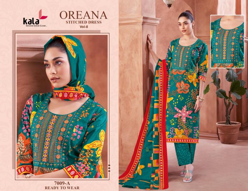 Kala Oreana Vol-8 – Kurti Pant With Dupatta - Wholesale Catalog